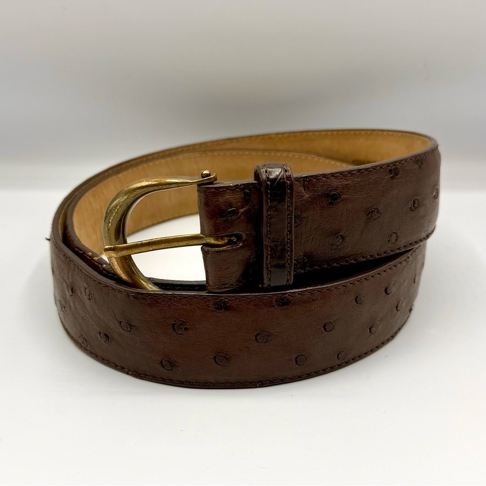 Cole Haan Genuine Ostrich Leather Made in South Africa Men’s Belt